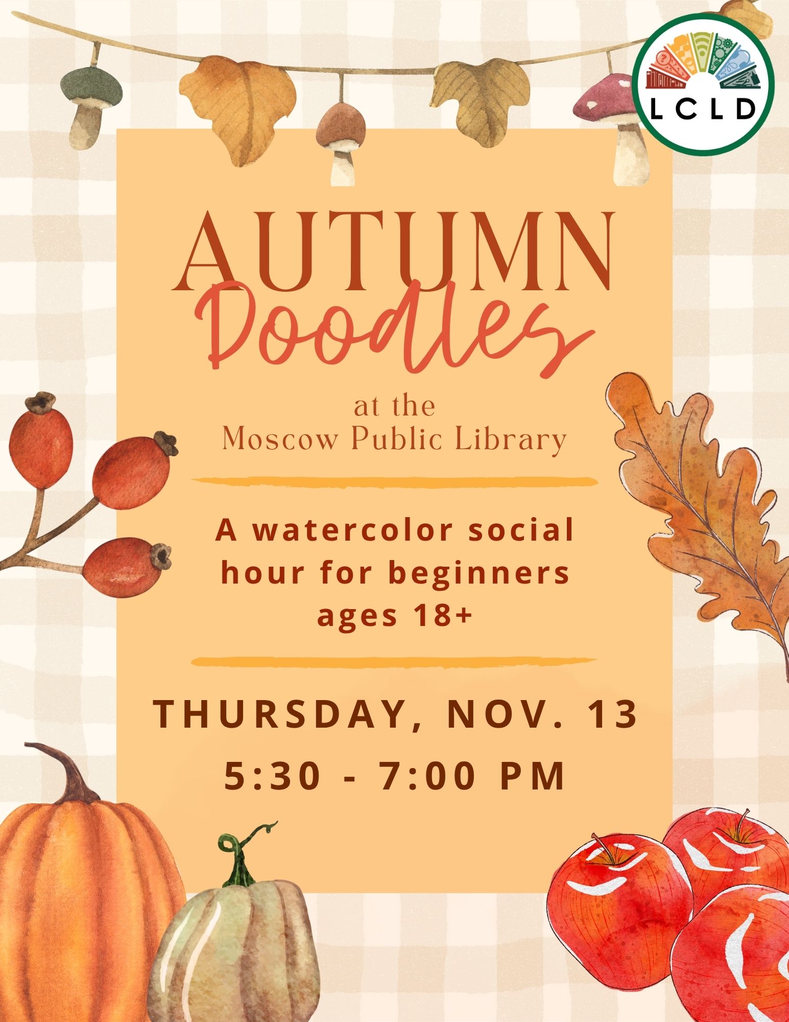 Moscow Library Autumn Doodles for Adults Thursday November 13 at 5 30