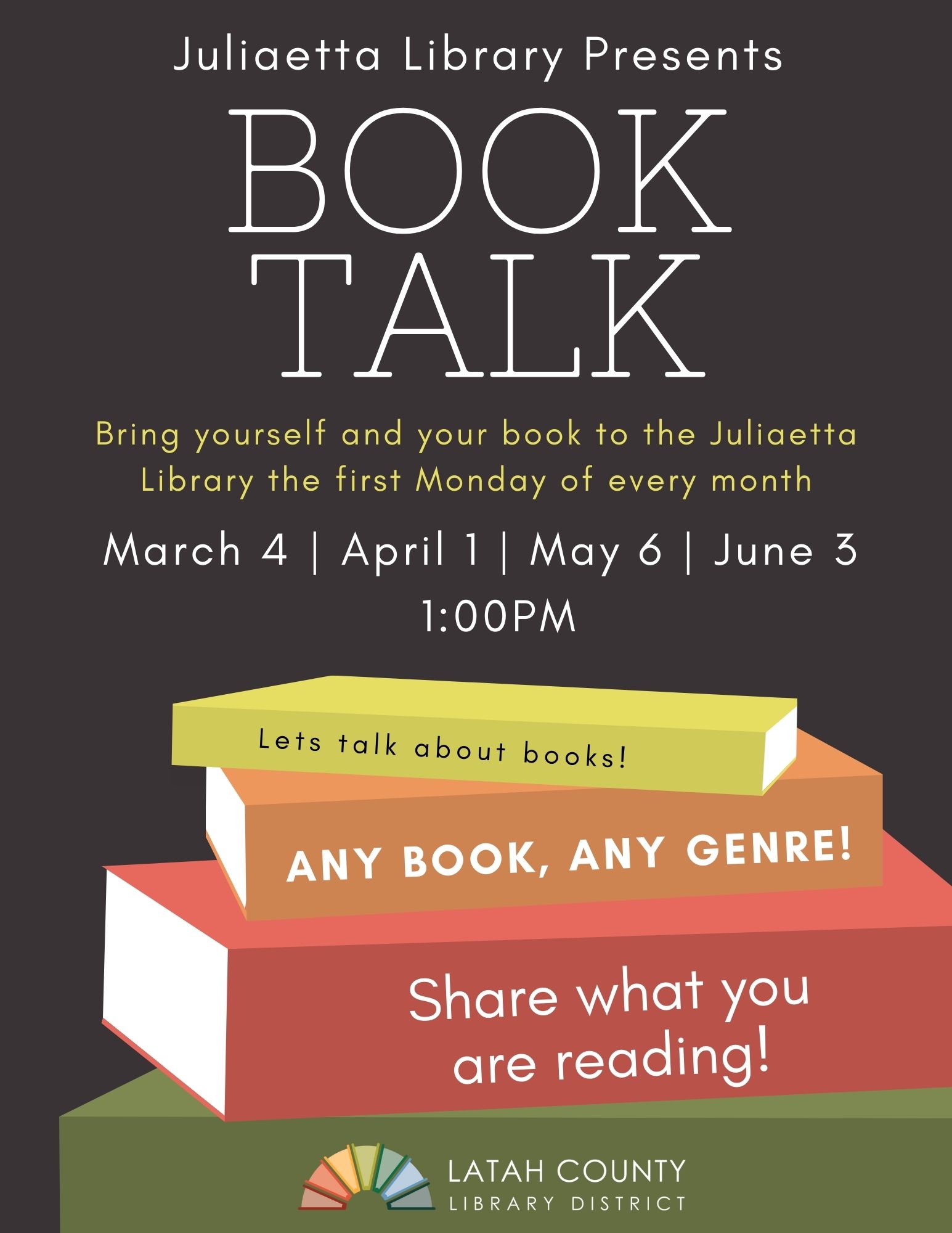 Book Talk Flyer @JUL
