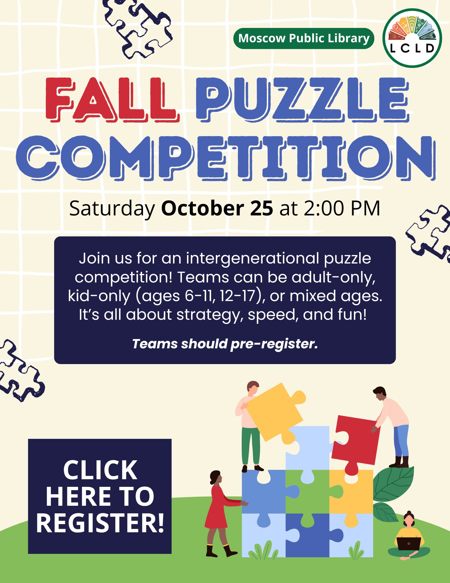 Fall Puzzle Competition Web Flyer Click to register your team