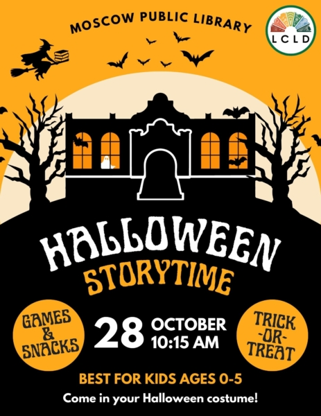 Halloween Storytime at the Moscow Public Library October 28 at 10:15 AM