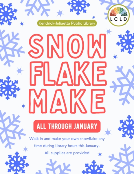 Kendrick Snow Flake Make all through January Supplies Provided