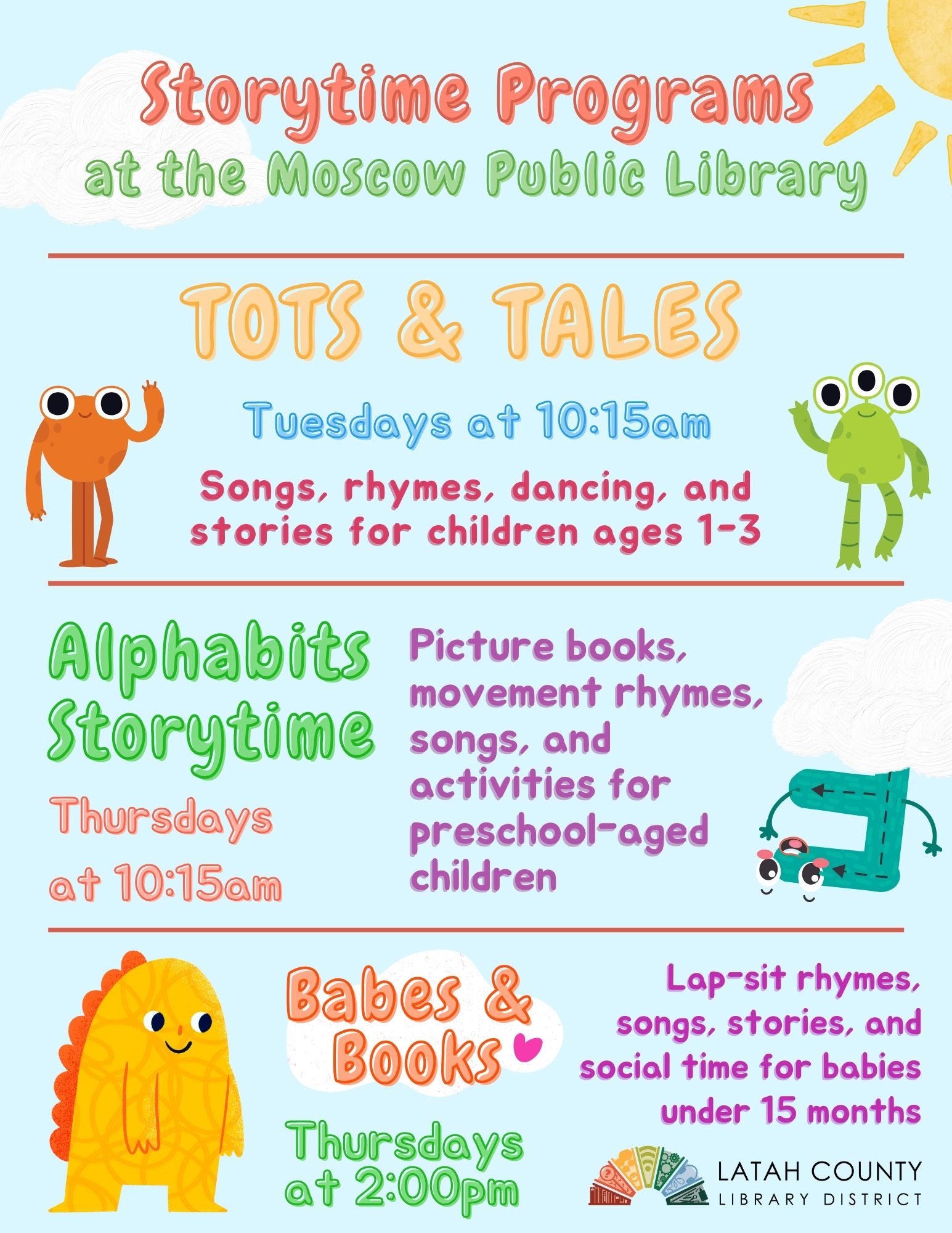 Moscow Public Library Storytime Programs