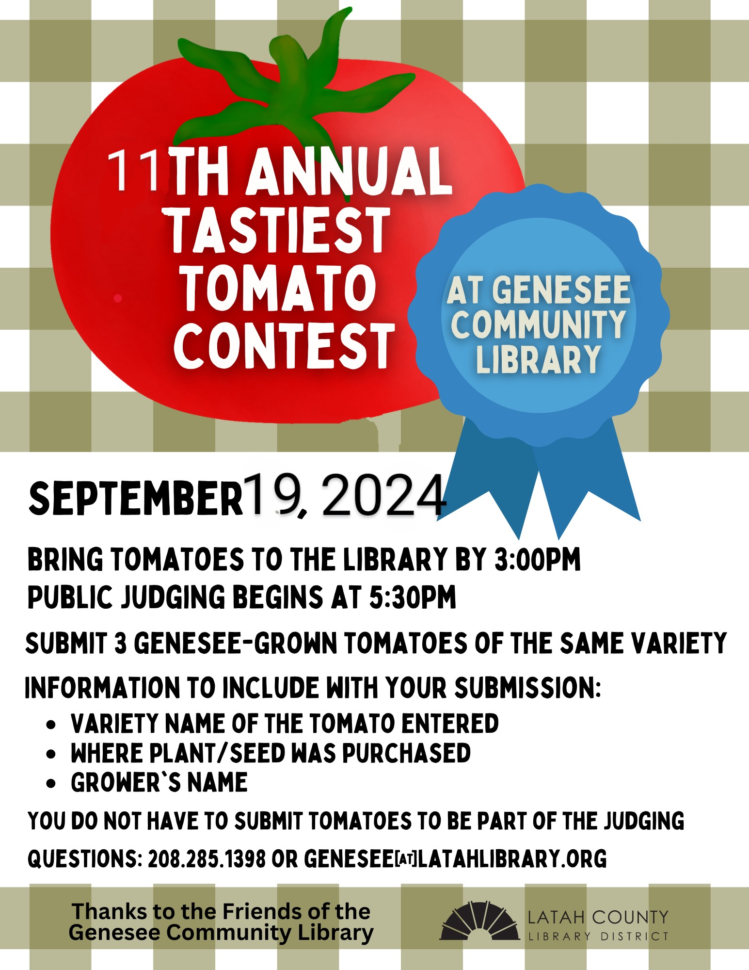 Tastiest Tomato Contest Flyer