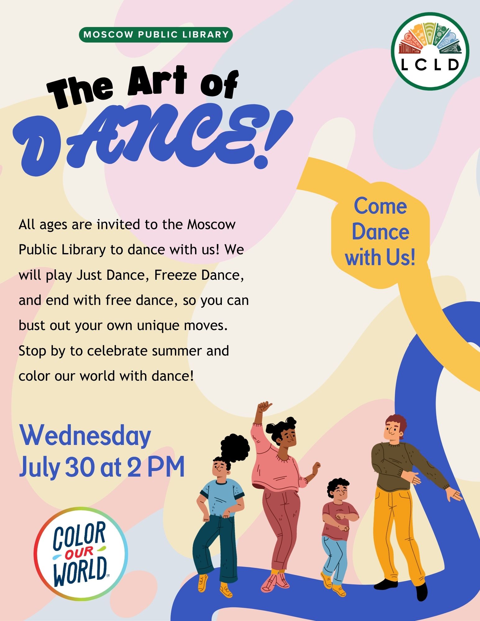 The Art of Dance Wednesday July 30 at 2 PM