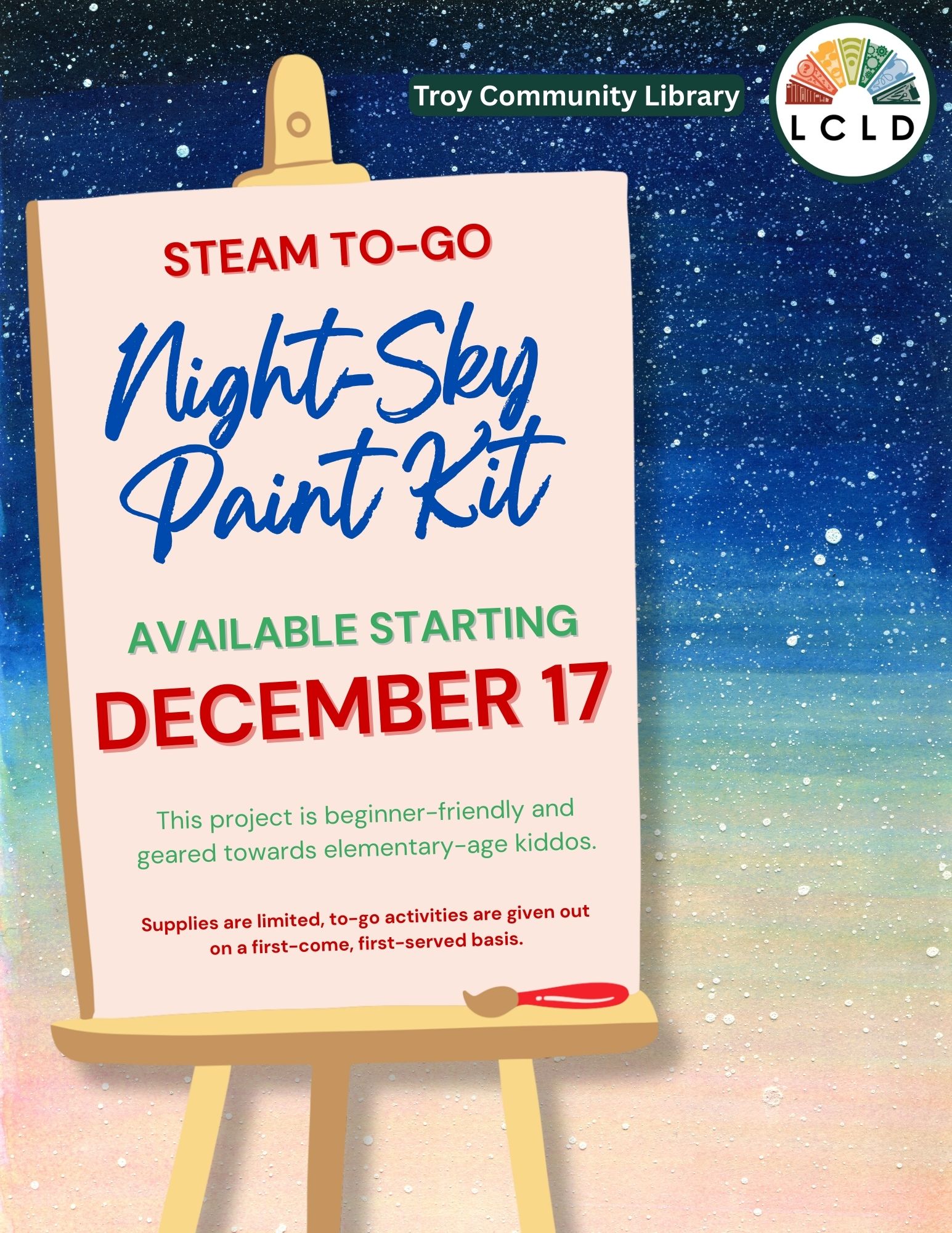 Troy STEAM Paint Kit available starting December 17