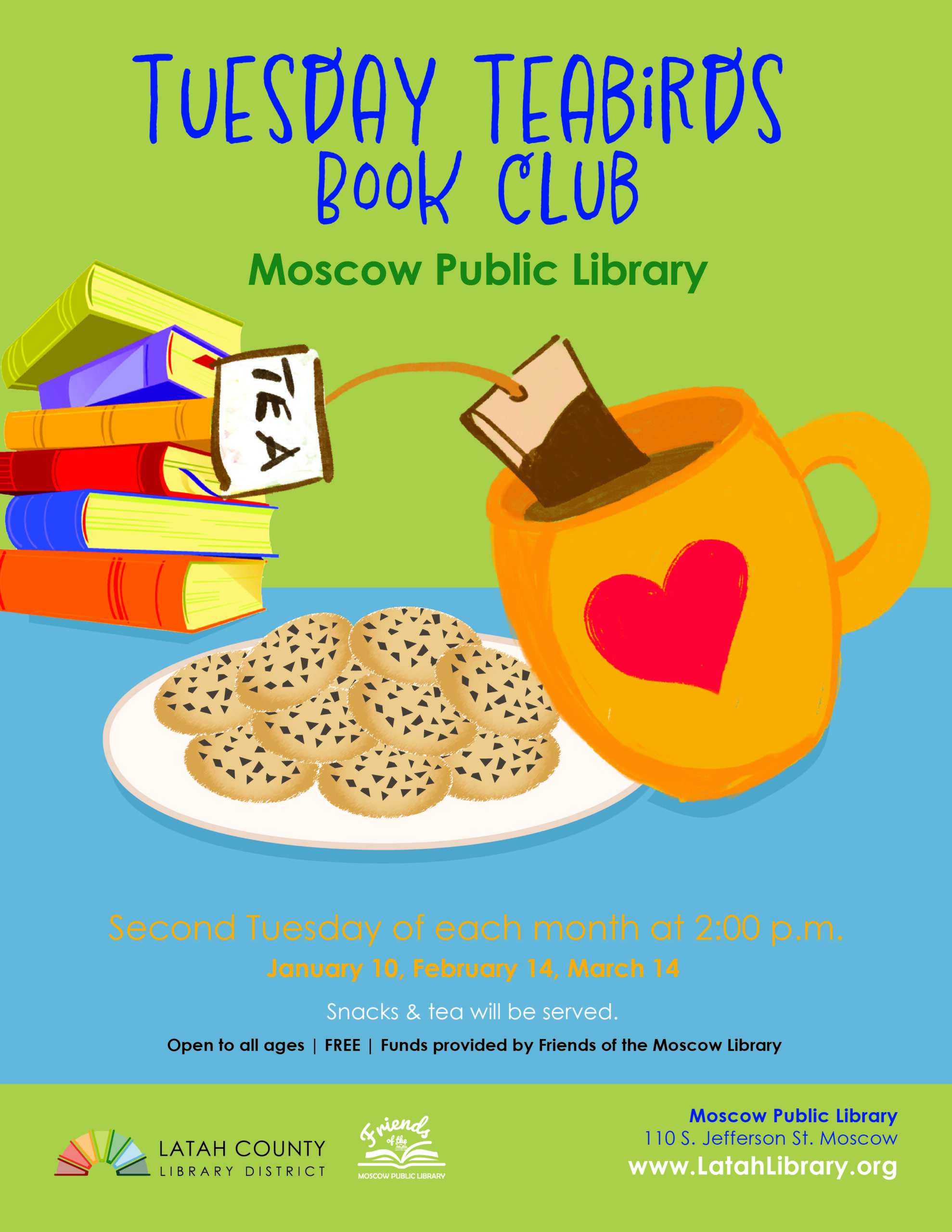 Tuesday Teabirds Book Club Flier Jan-Mar-01