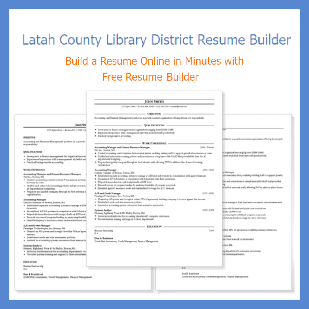 Latah Library Resume Builder