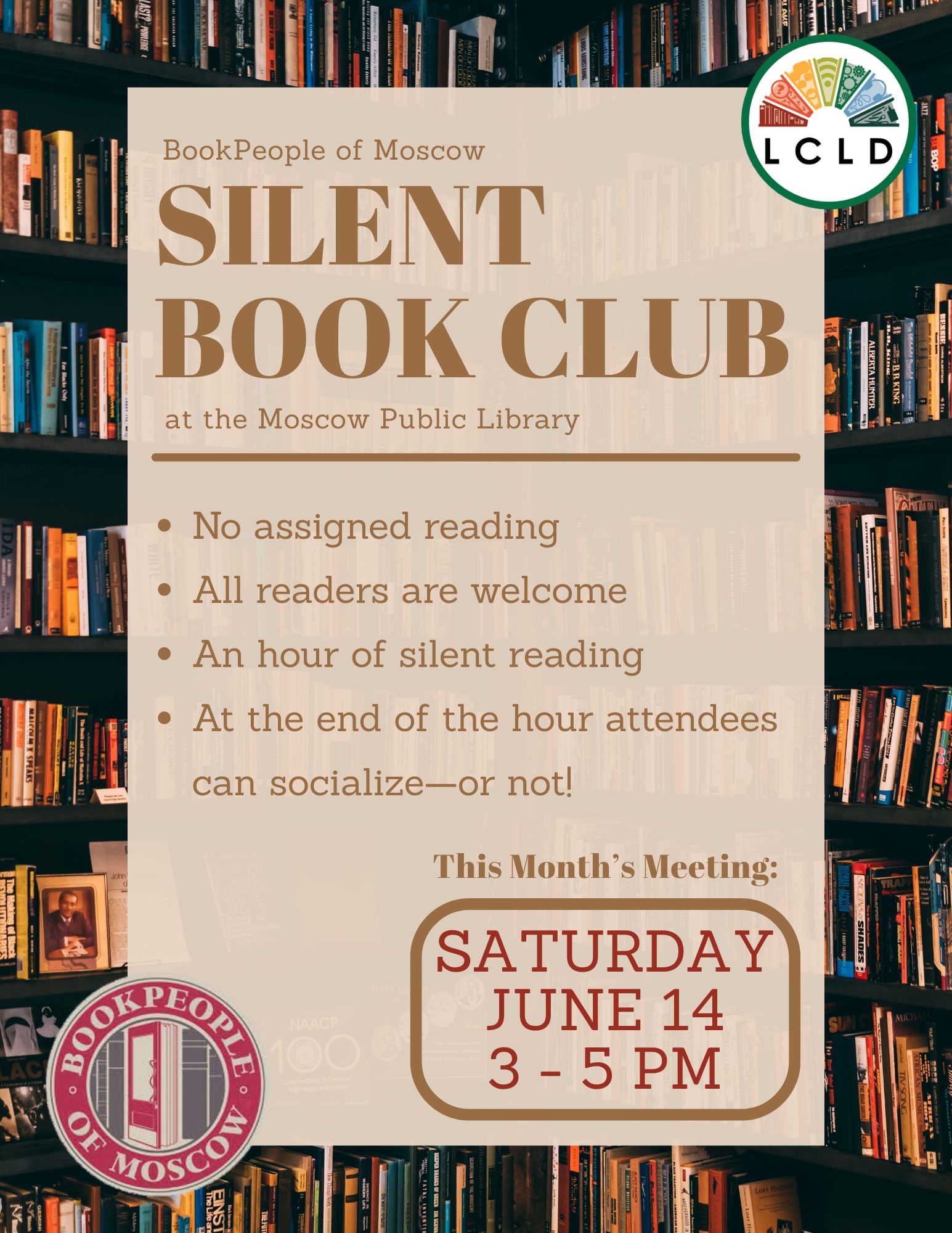 Silent Book Club Flyer