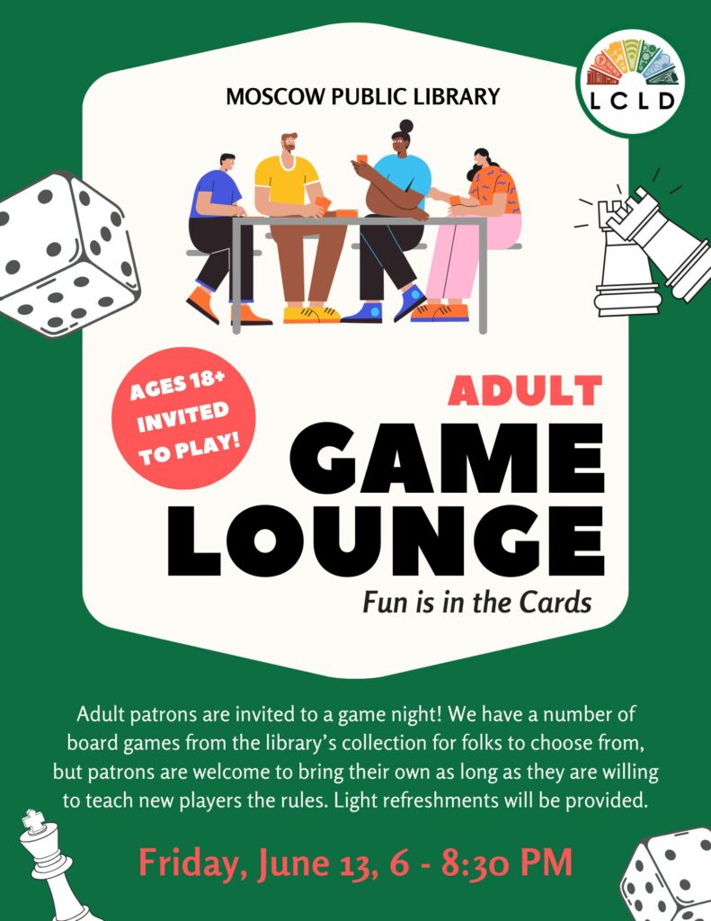 Adult Game Lounge Flyer
