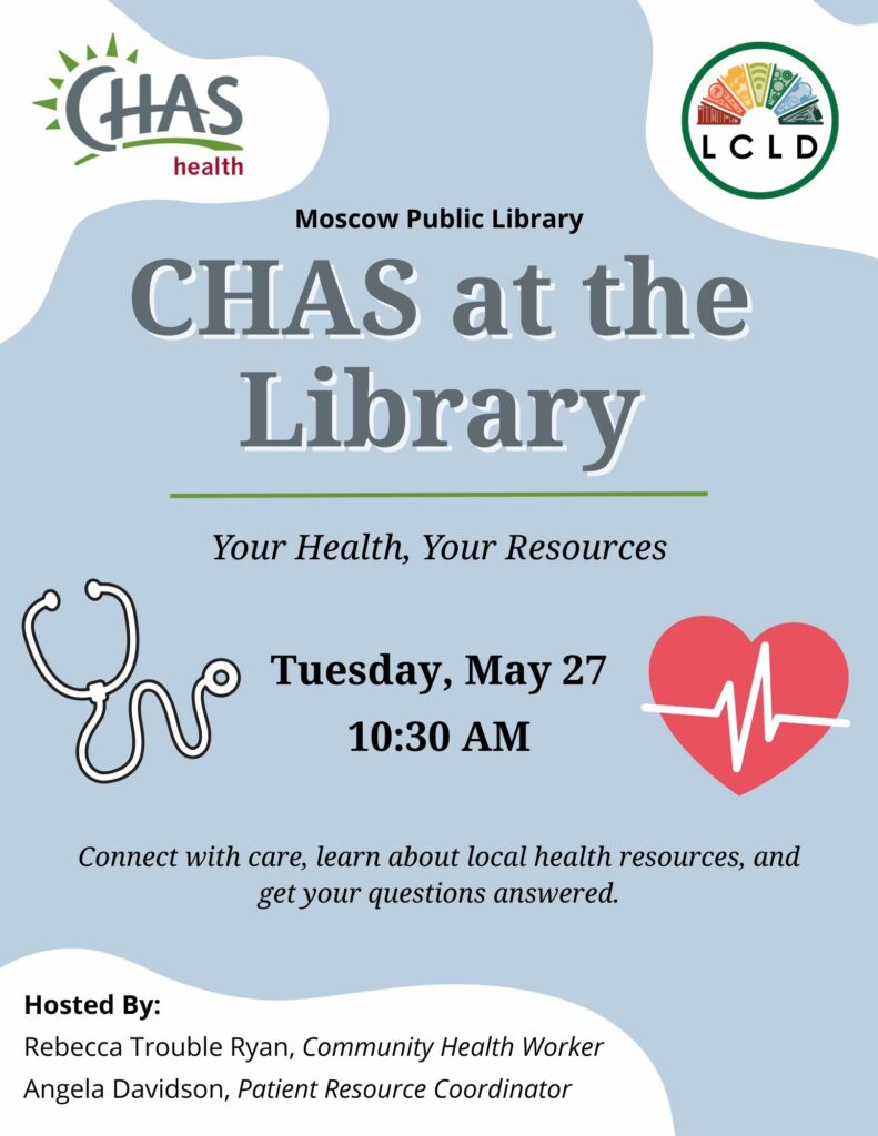 CHAS at the Library Flyer