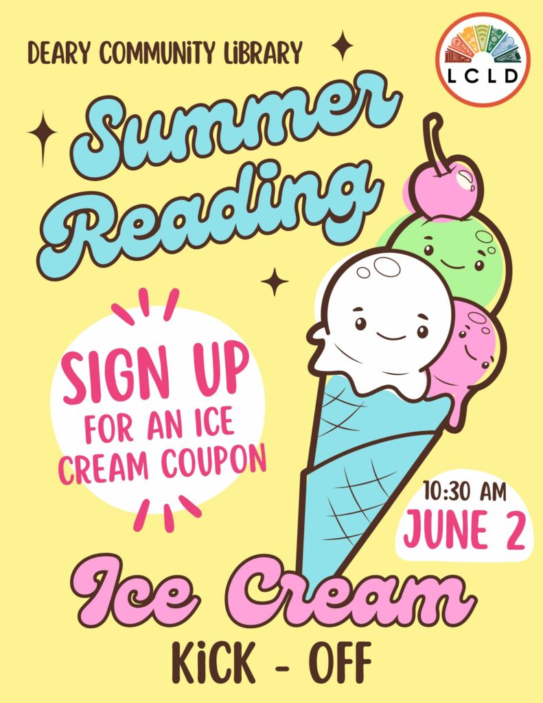 Deary Ice Cream Kickoff Flyer