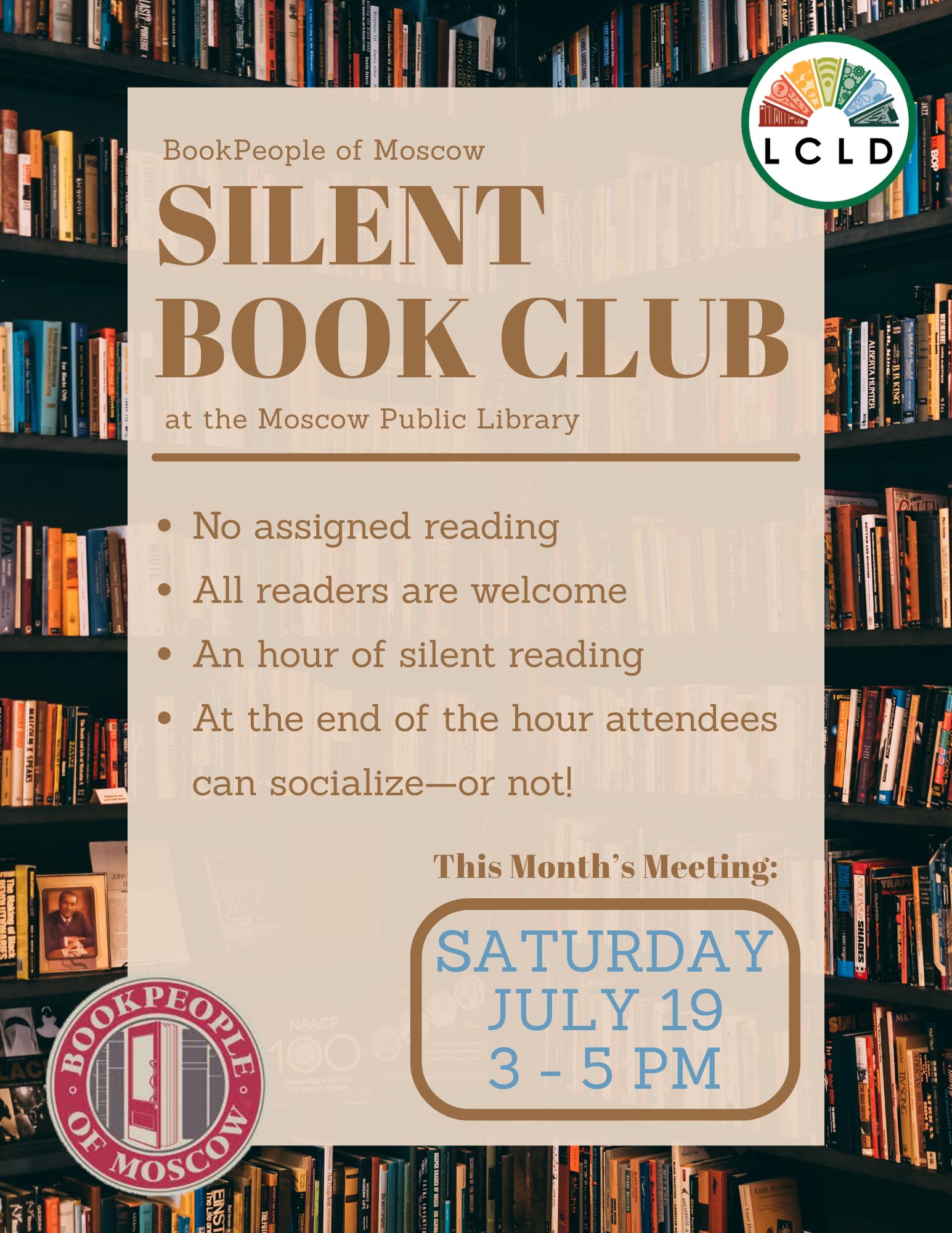 Silent Book Club Flyer
