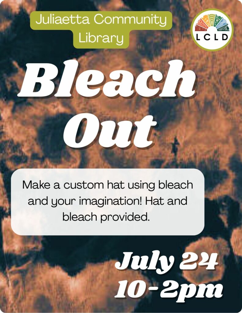 Juliaetta Bleach Out Flyer