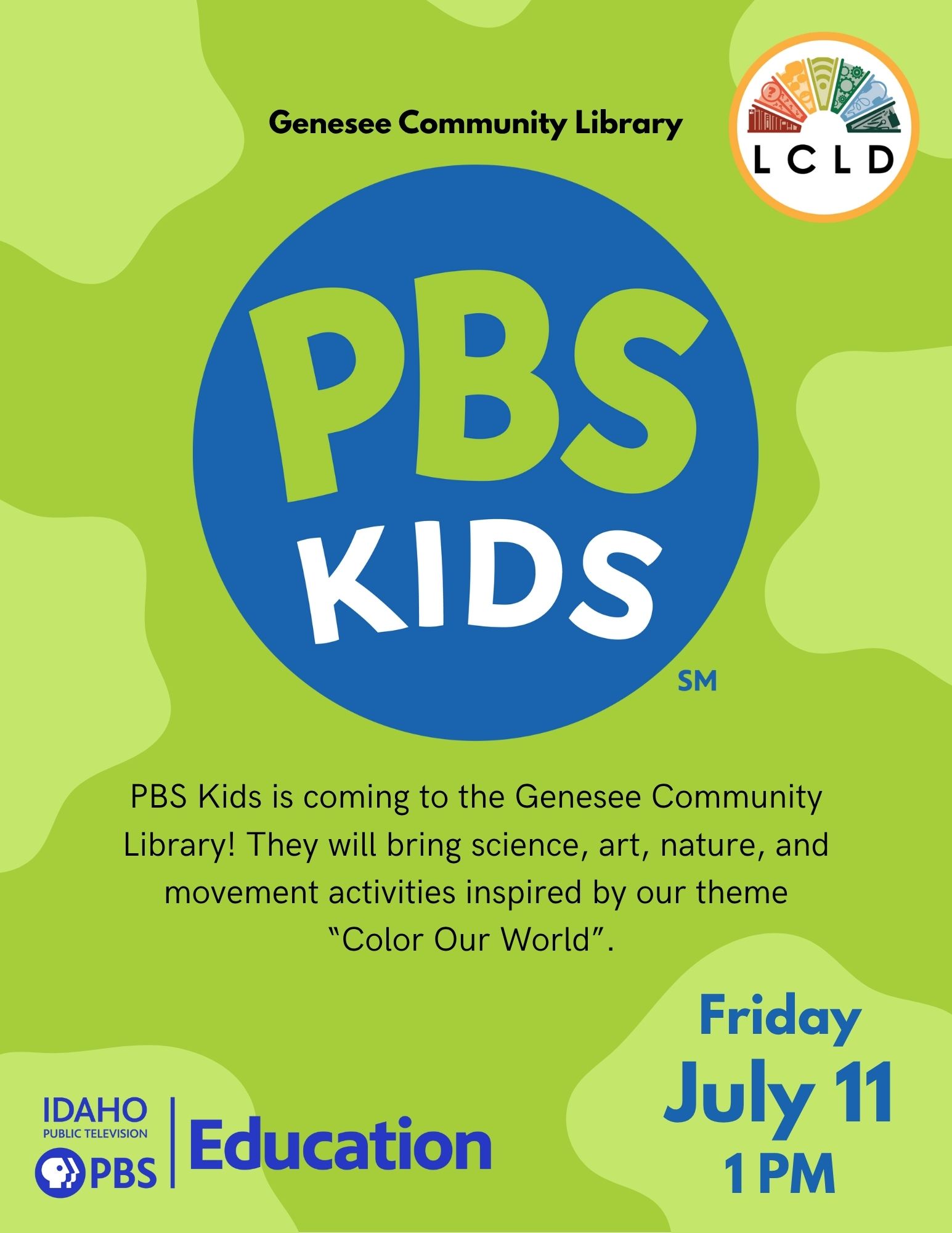 Local Library Pbs Genesee – PBS Kids at the Library – Latah County Library District