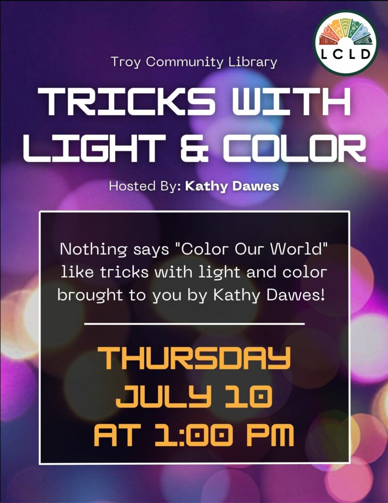 Troy Tricks with Light and Color Flyer