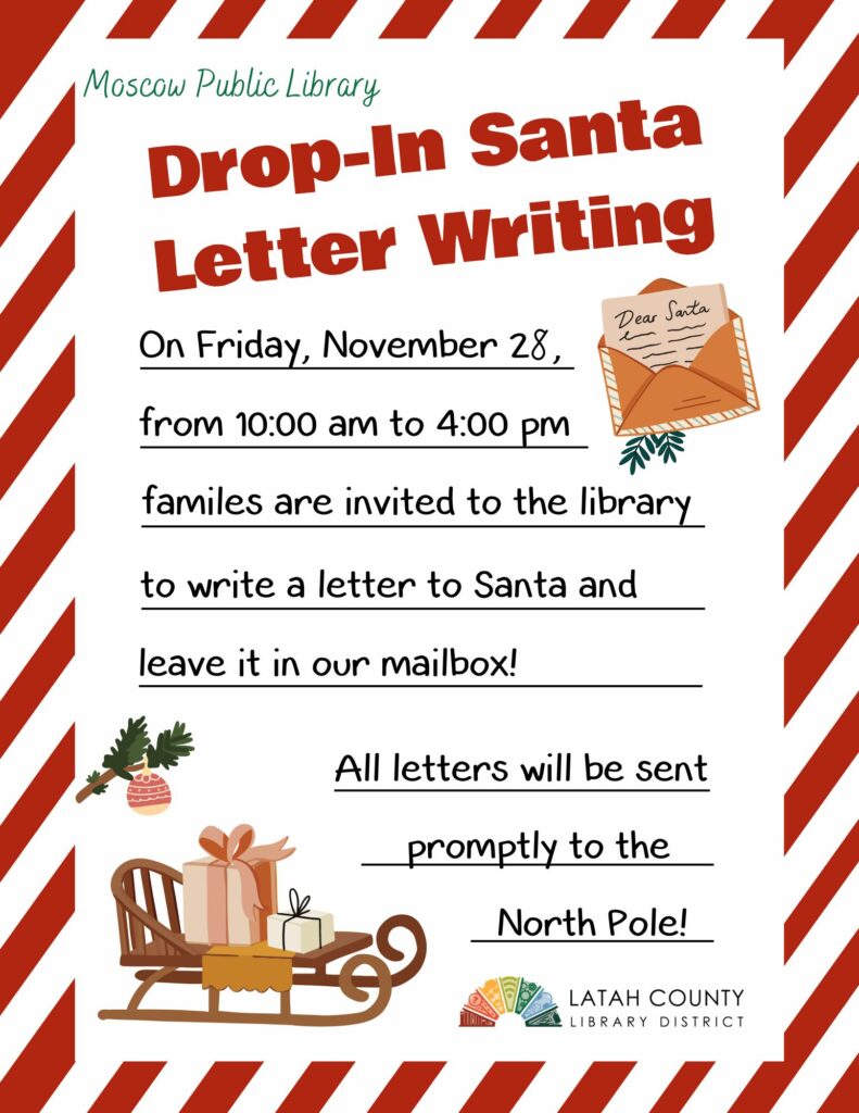Drop-In Santa Letter Writing Flyer