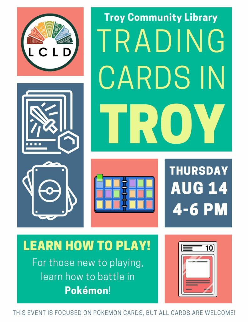 Trading Cards in Troy Flyer