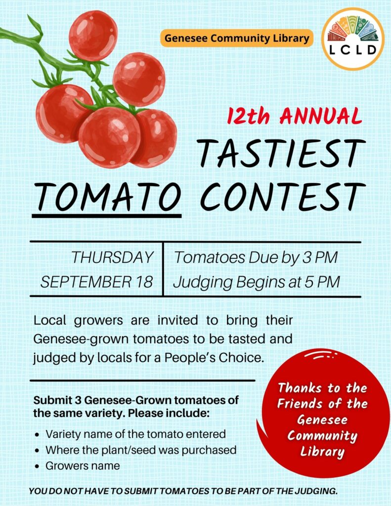 Tastiest Tomato Contest Flyer