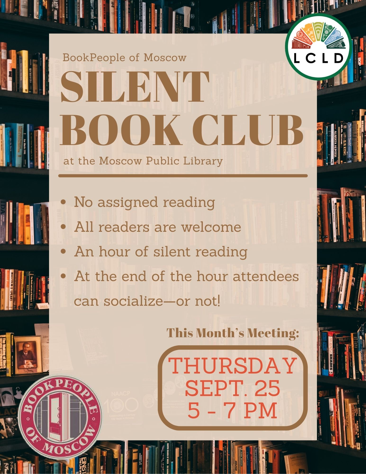 Silent Book Club Flyer