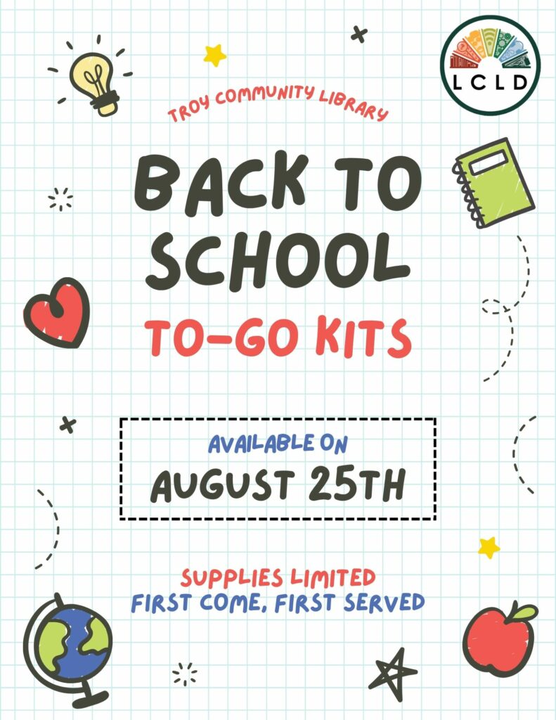 Troy Back-to-School To Go Kits Flyer