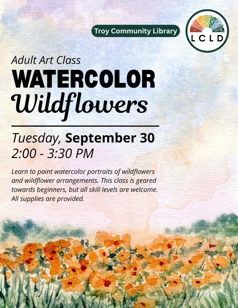 Watercolor Wildflowers Flyer