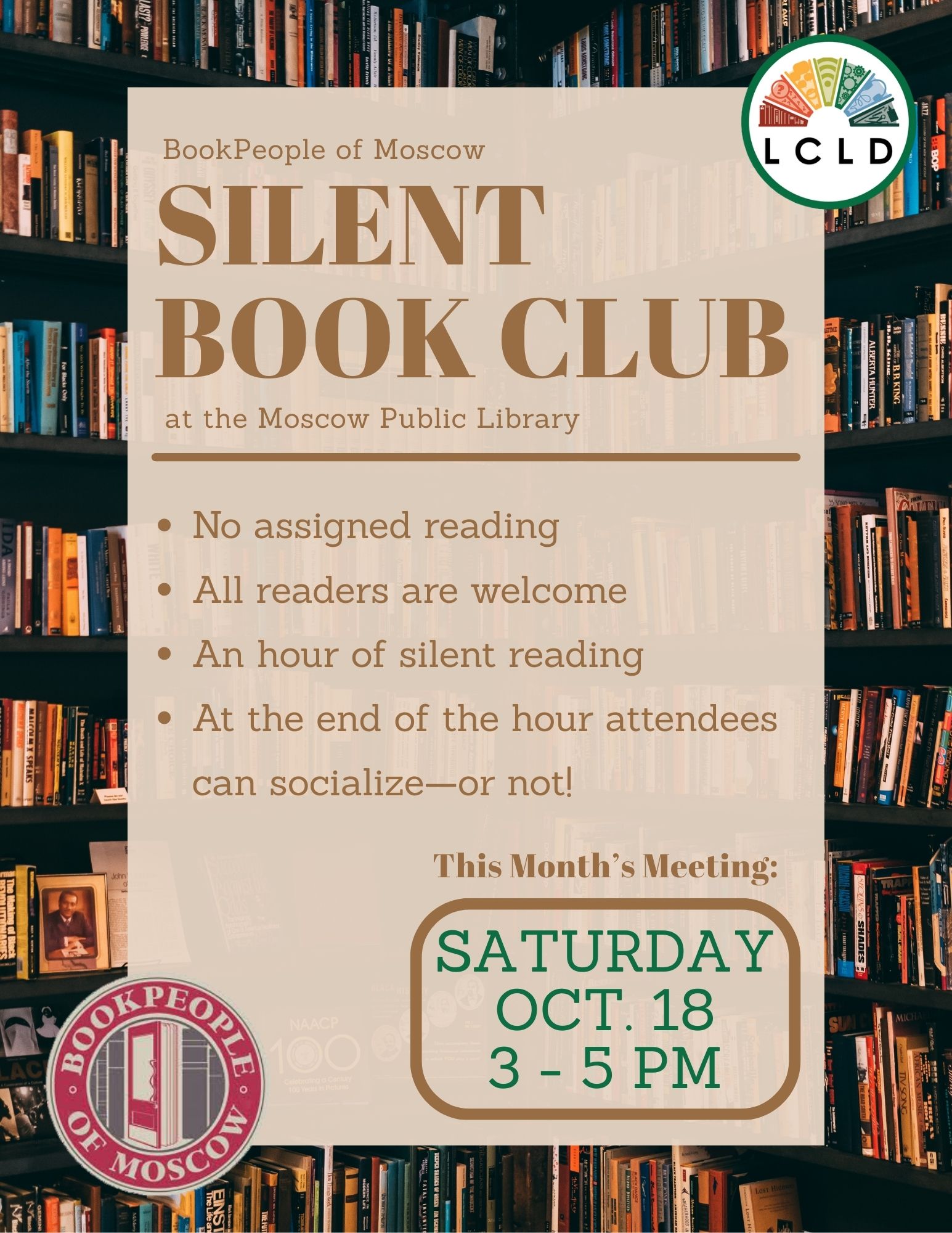 Silent Book Club Flyer