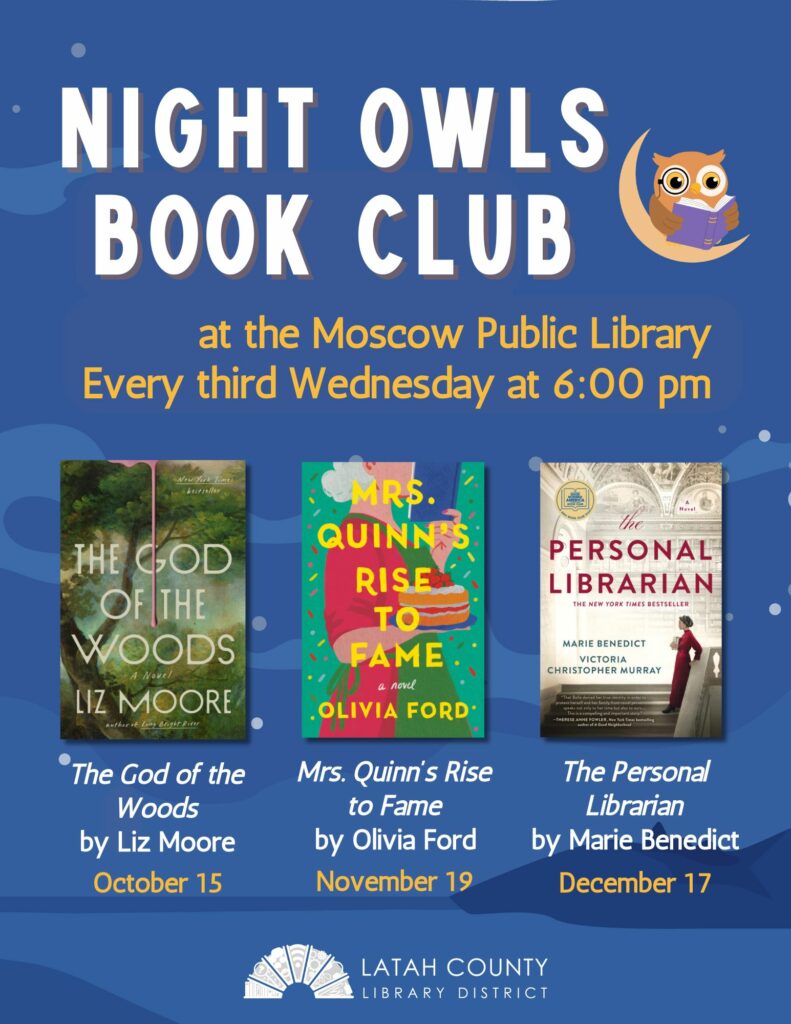 Night Owls Book Club Flyer