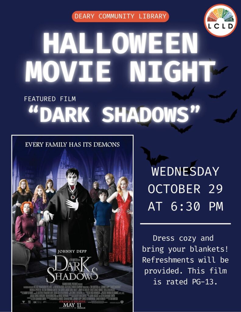Deary Halloween Movie Night Flyer
