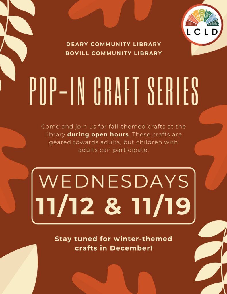 Pop in Craft Series Flyer