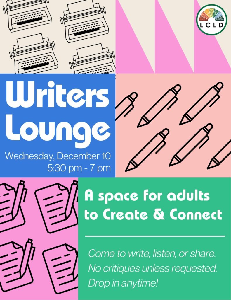 Writers Lounge Flyer