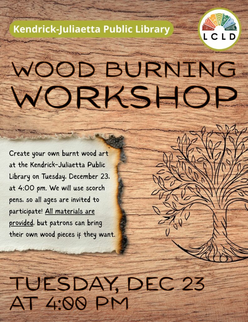 Wood Burning Workshop Flyer