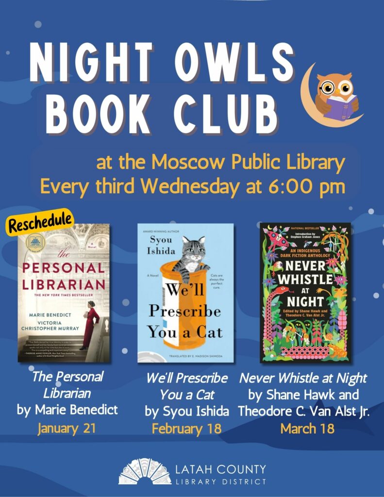 Night Owls Book Club Flyer