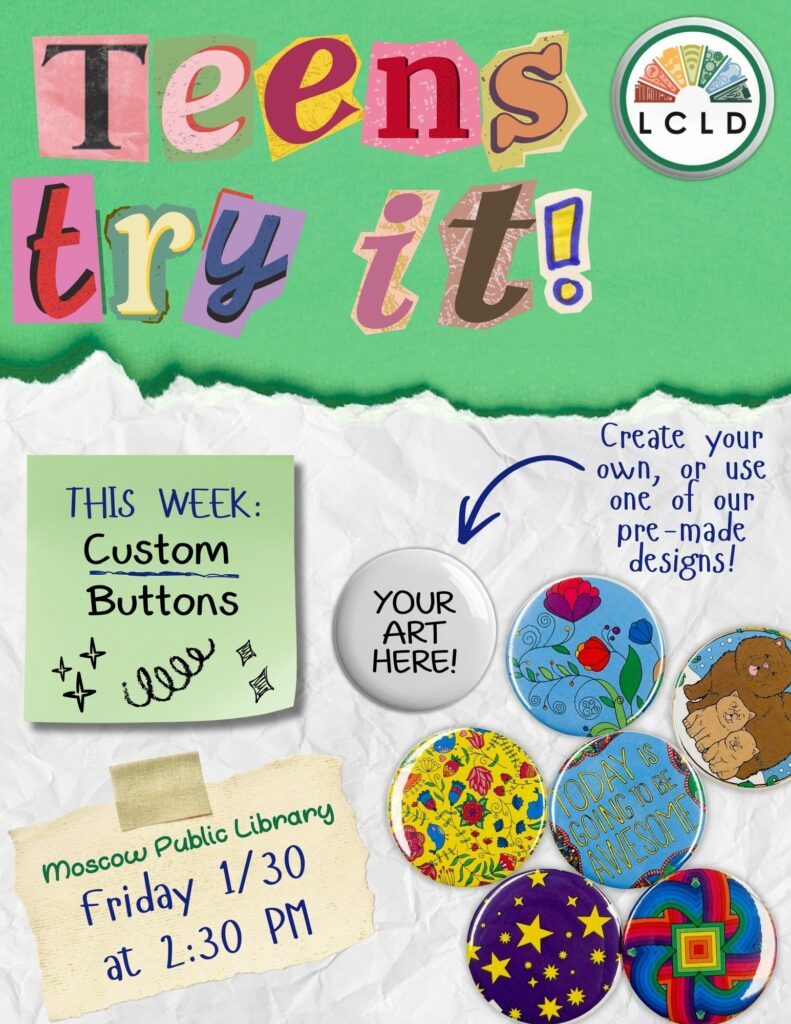 Teens Try It Custom Buttons Flyer