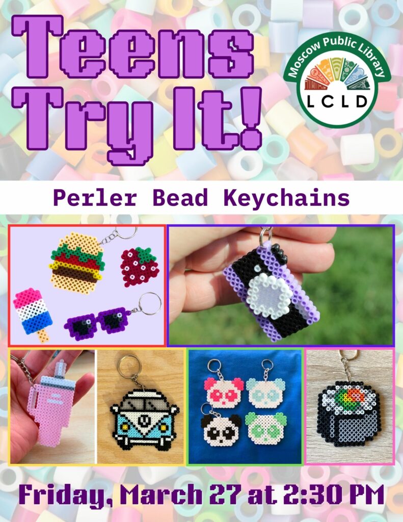 Teens Try It Perler Bead Keychains Flyer