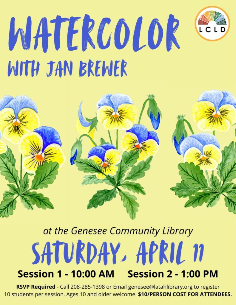 Watercolor with Jan Brewer Flyer