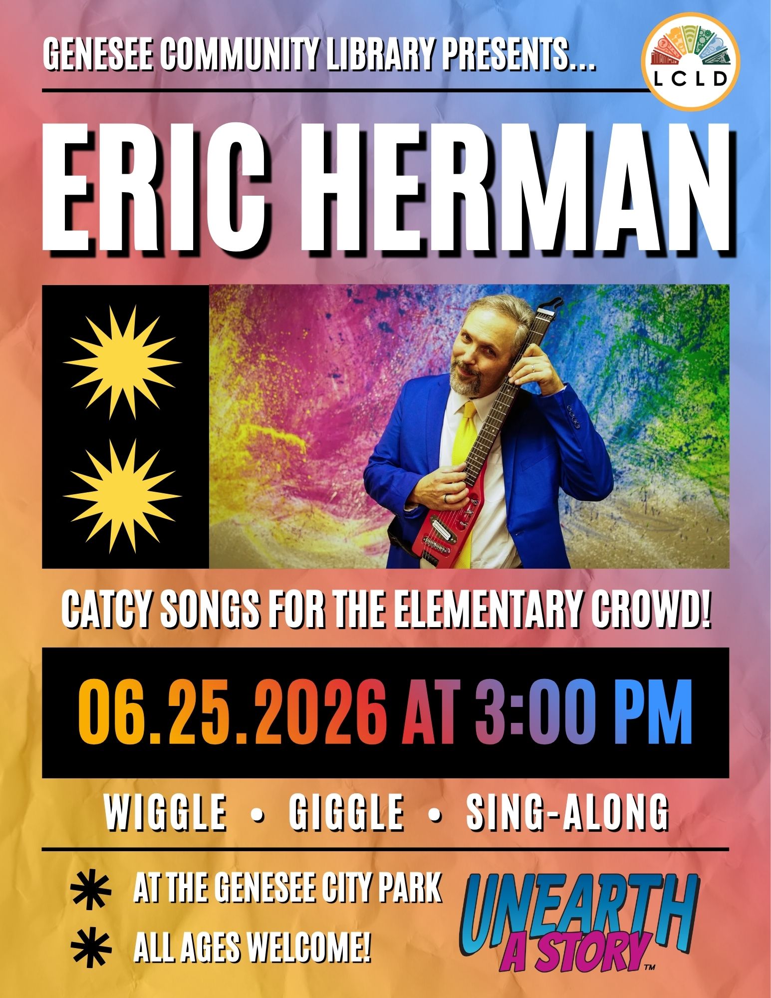 Genesee Eric Herman Musical Act Flyer