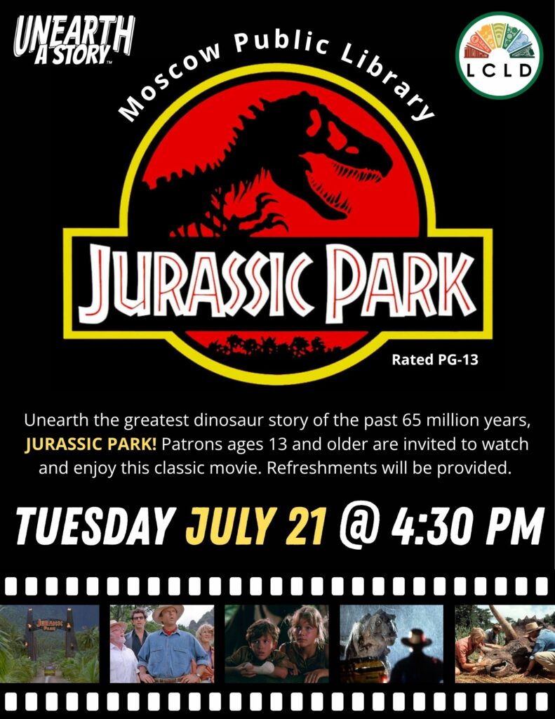Jurassic Park Matinee Flyer