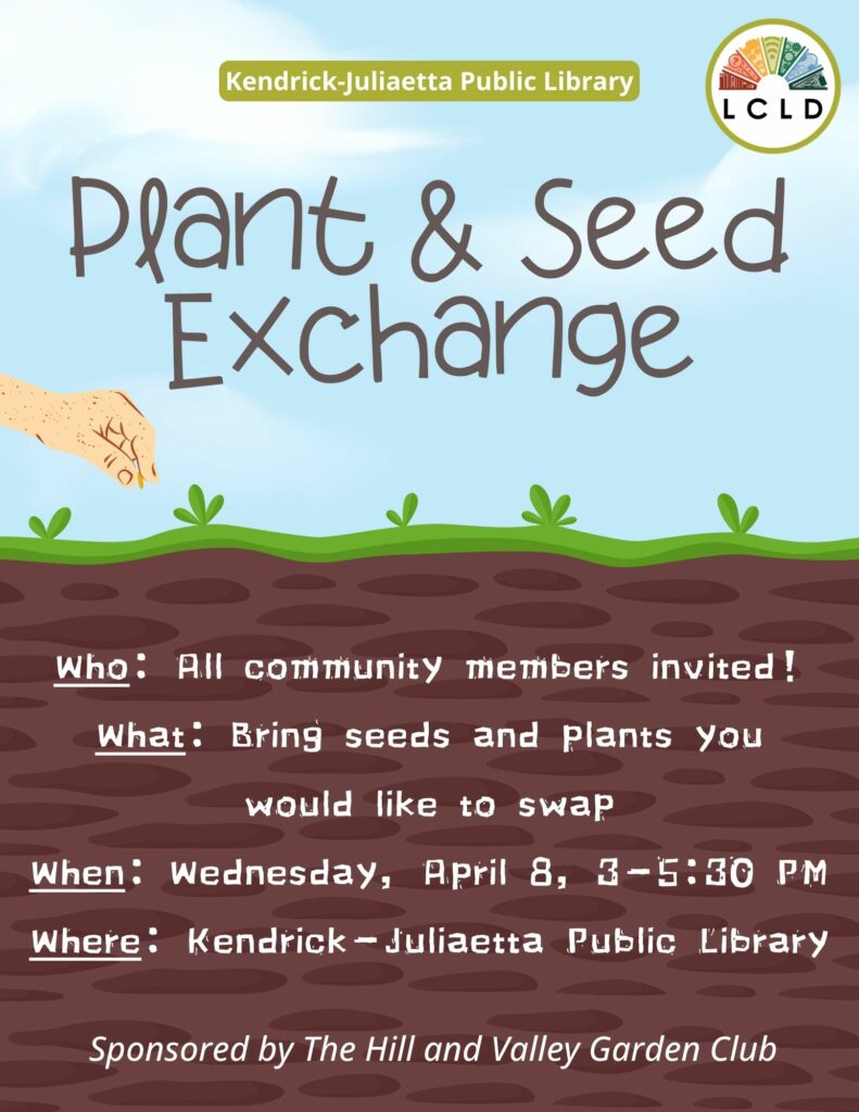 Kendrick plant and seed exchange flyer