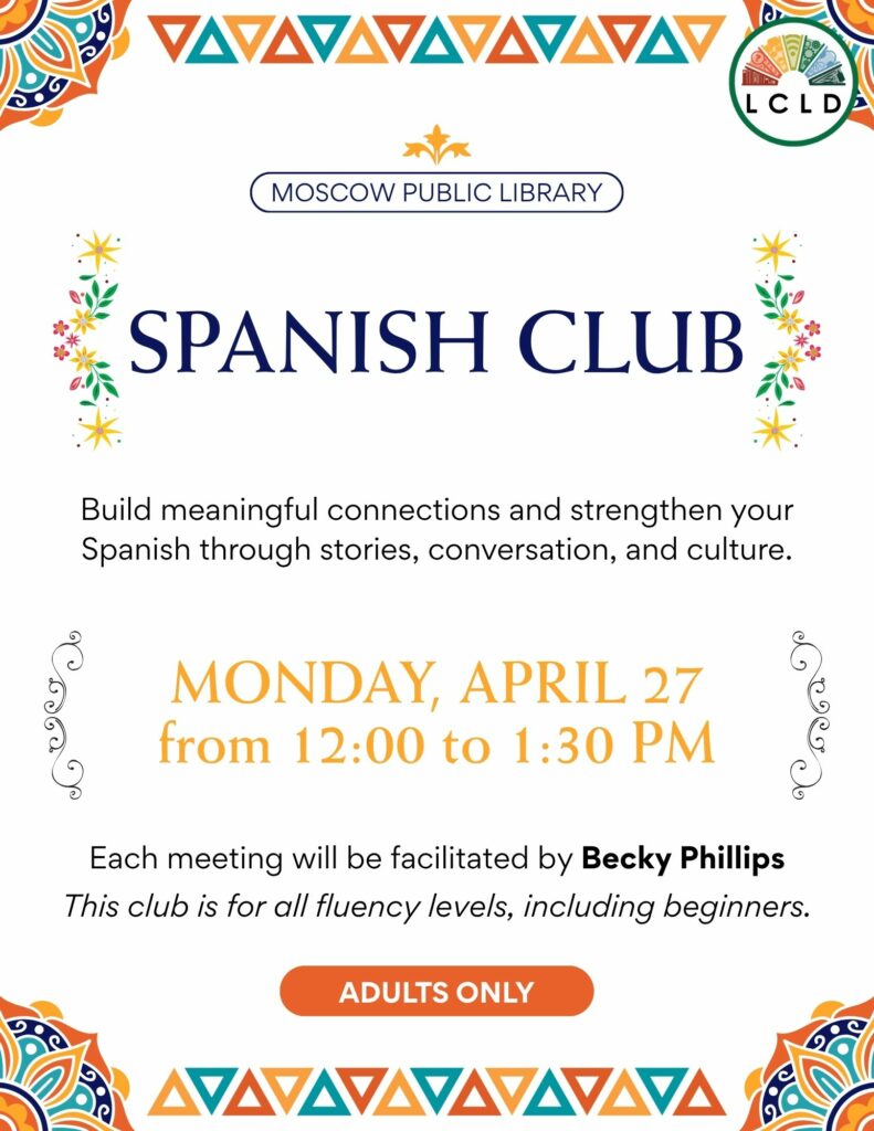 Spanish Club April Flyer