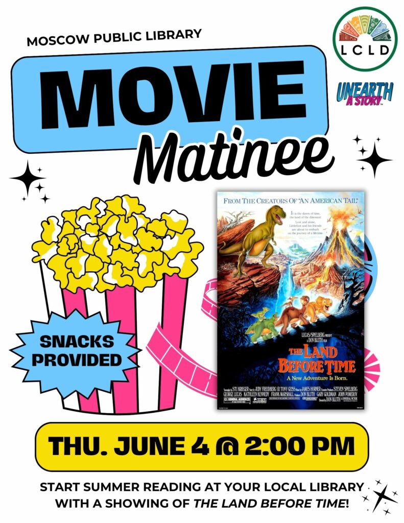 The Land Before Time Movie Matinee Flyer