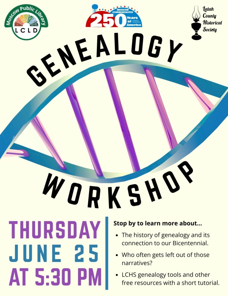 Genealogy Workshop Flyer