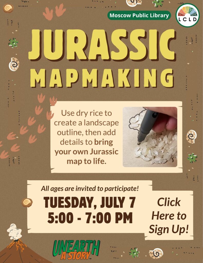 Jurassic Mapmaking Flyer