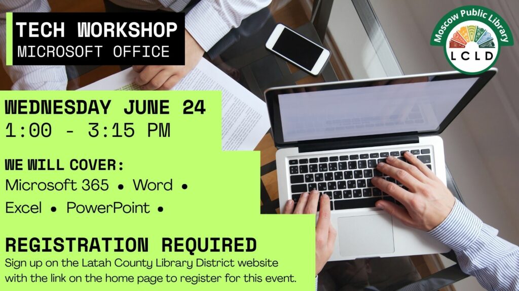 Microsoft Office Tech Workshop flyer