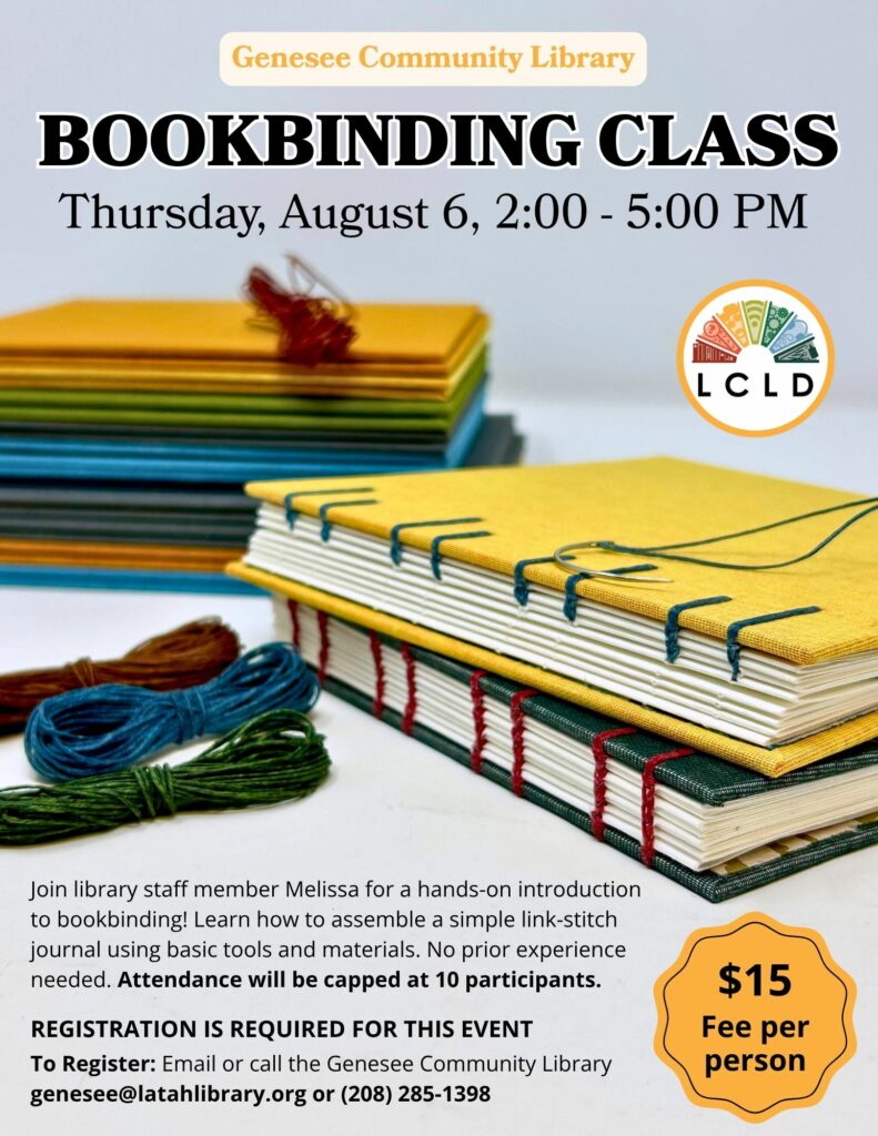 Genesee Bookbinding Flyer