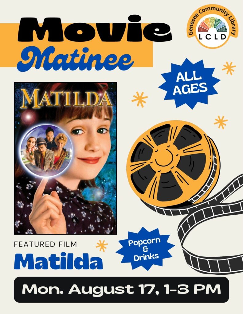 Matilda Movie Matinee Flyer