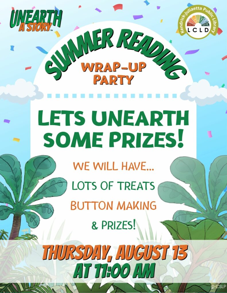Summer Reading Wrap Up Party Flyer