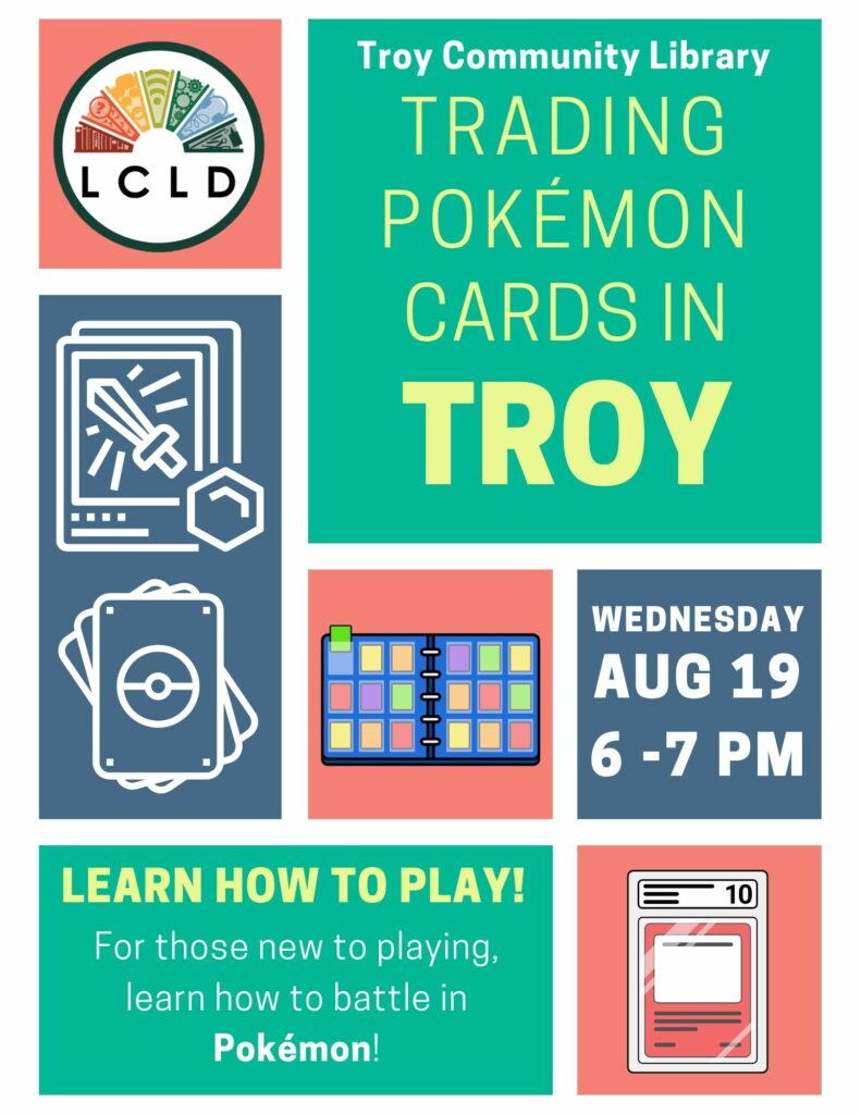 Trading Cards in Troy Flyer