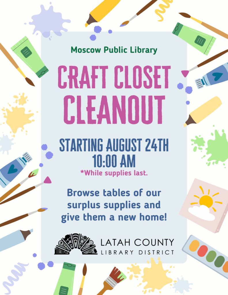 Craft Closet Cleanout Flyer