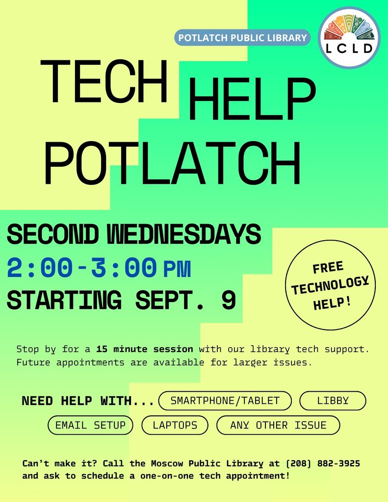 Tech Help Potlatch Flyer