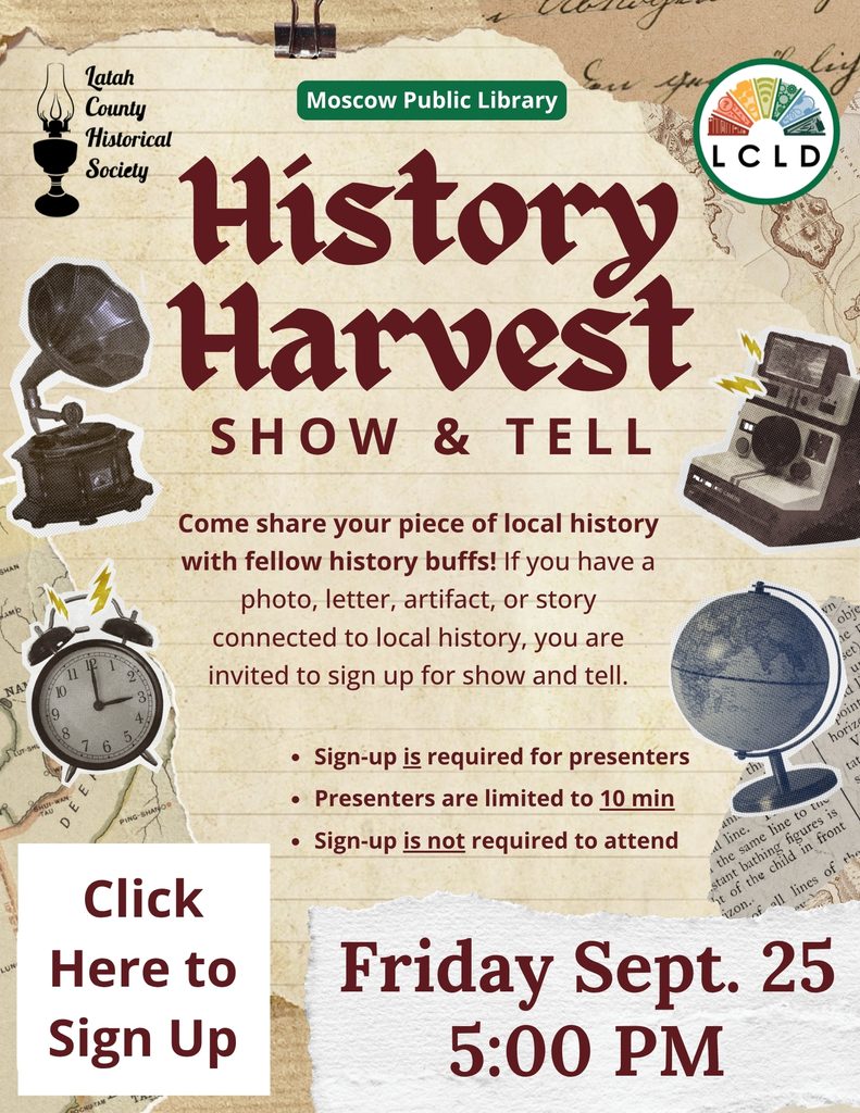 History Harvest Show and Tell Flyer